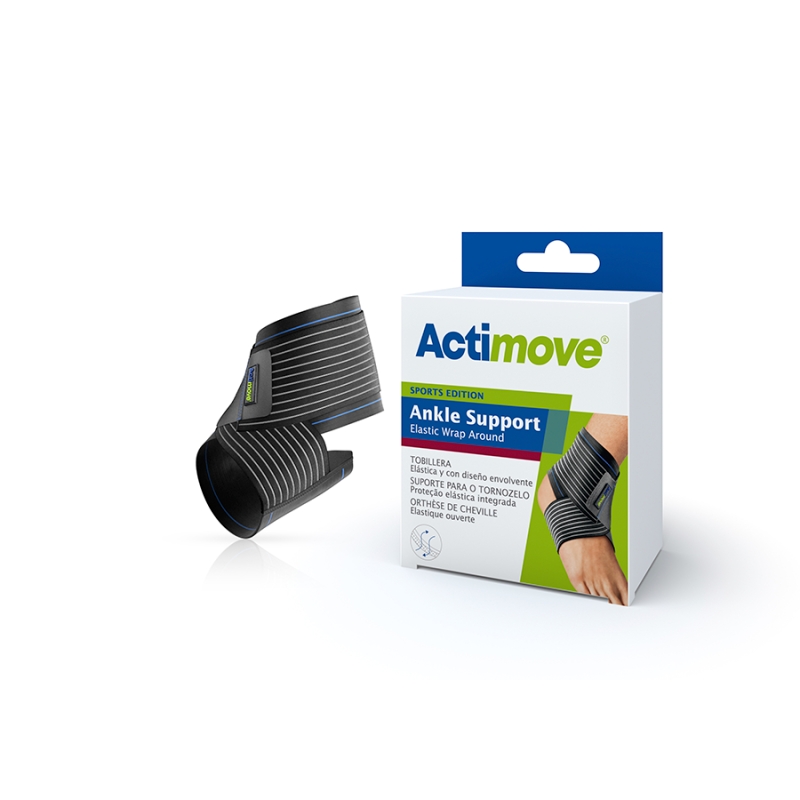 Actimove Sports Edition, stabilizator stawu skokowego z elastycznym pasem do owijania, rozmiar S, 1 szt.