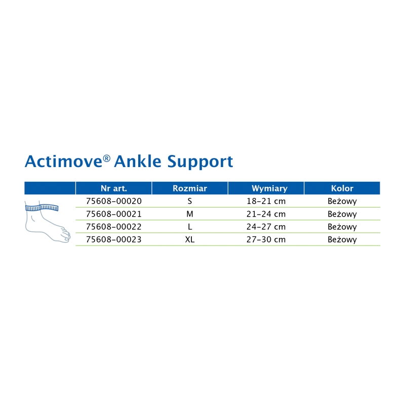 Actimove Everyday Supports, Opaska stawu skokowego, rozmiar S, 1 szt.