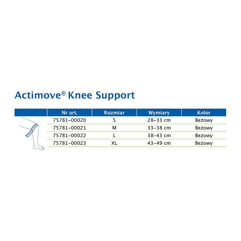 Actimove Knee Support, opaska stawu kolanowego, 1 szt.