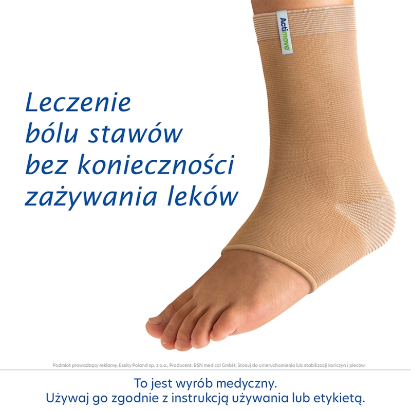 Actimove Ankle Support, opaska stawu skokowego BEIGE M, 1 szt.