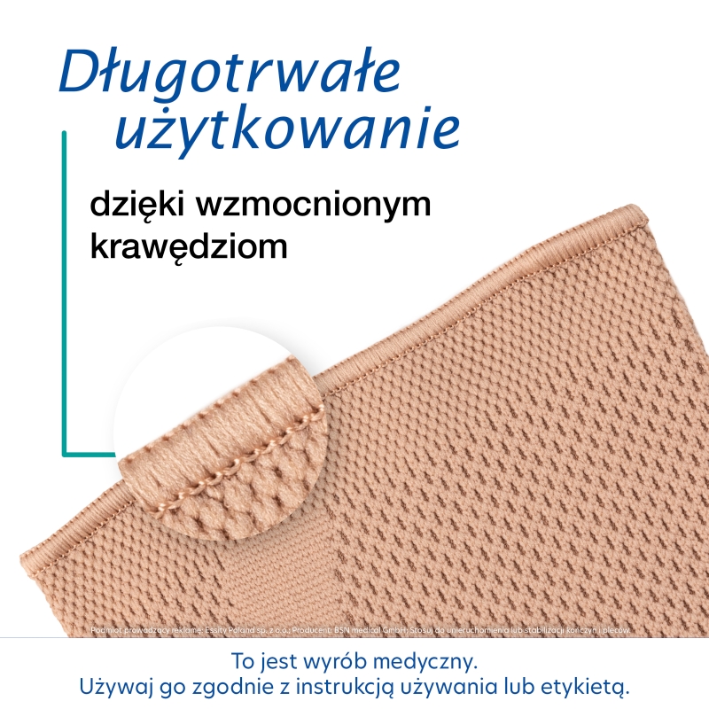 Actimove KNEE SUPPORT CLOSED PATELLA, opaska stabilizująca staw kolanowy z zabudowaną rzepką i 2 fiszbinami, rozmiar XL, 1 szt.