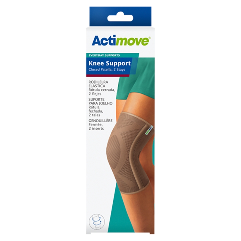 Actimove Everyday Supports, opaska stabilizująca staw kolanowy z zabudowaną rzepką i 2 fiszbinami, rozmiar M, 1 szt.