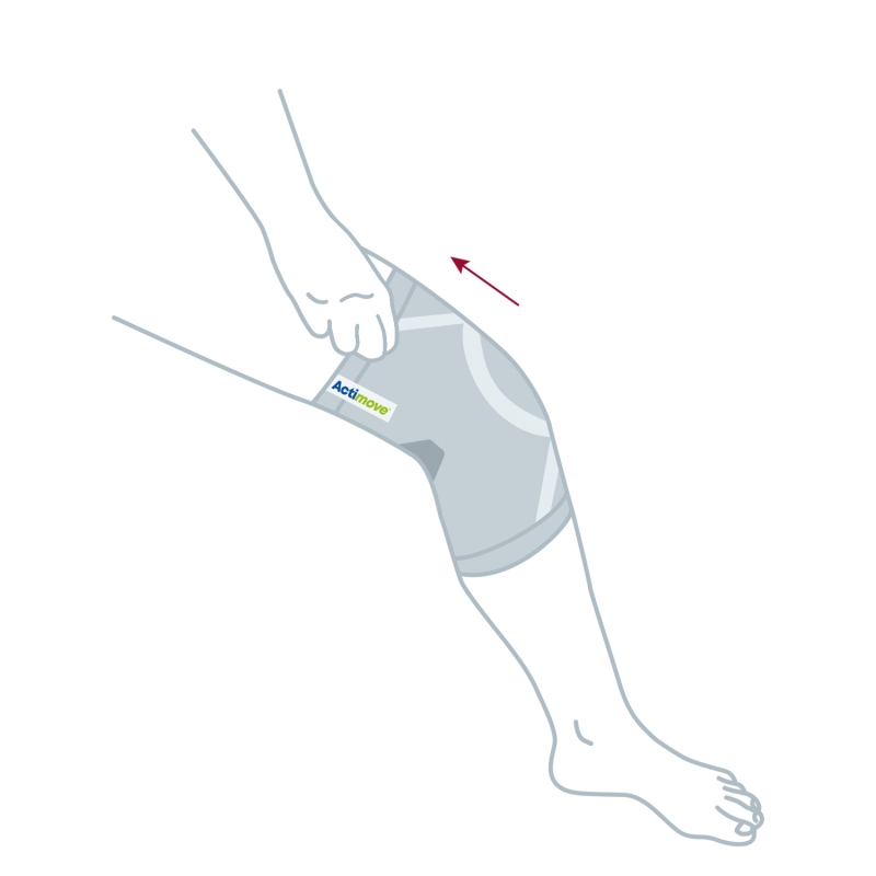 Actimove Everyday Supports, opaska stawu kolanowego z zabudowaną rzepką, rozmiar L, 1 szt.