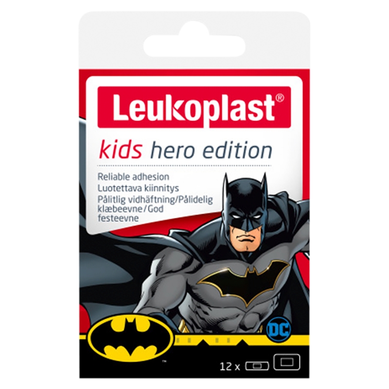 Leukoplast Kids Hero Edition , plastry na skaleczenia dla dzieci, 12 szt.