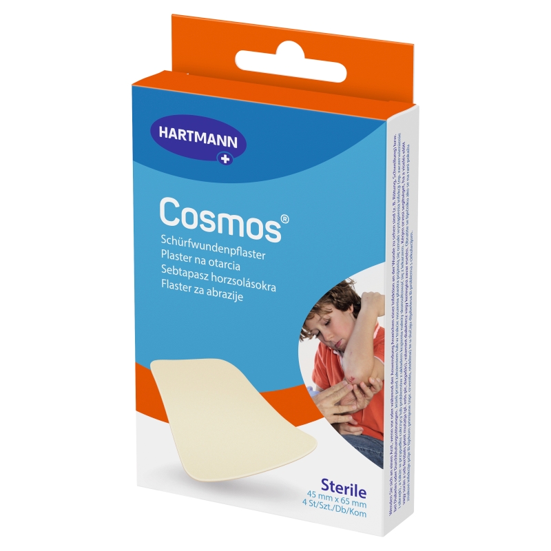 Cosmos , plaster na otarcia 45 mm x 65 mm, 4 szt.