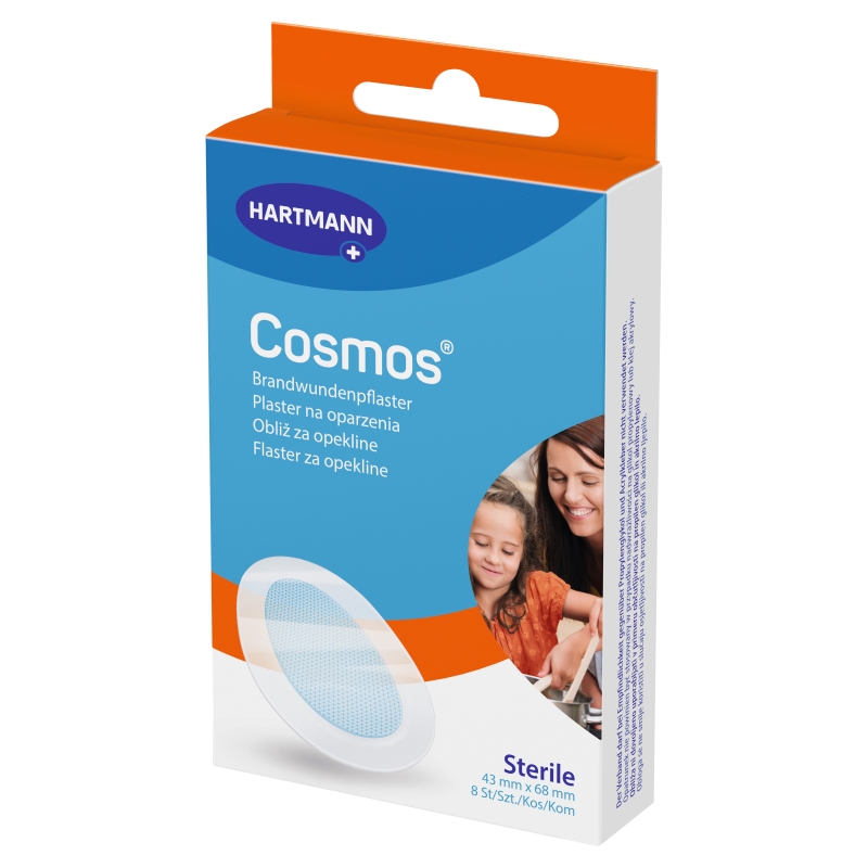 Cosmos , plaster na oparzenia 68 mm x 43 mm, 8 szt.