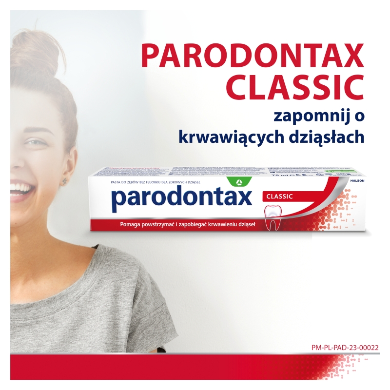 Parodontax Classic, pasta do zębów zapobiegająca krwawieniu dziąseł, tuba 75 ml