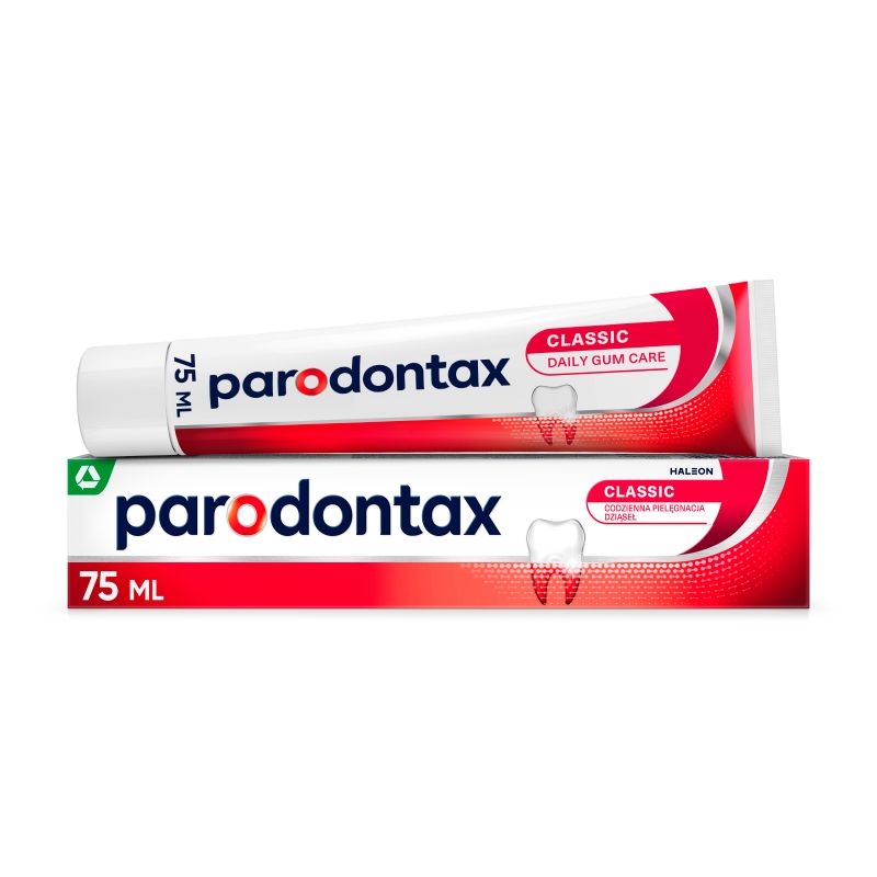 Parodontax Classic, pasta do zębów zapobiegająca krwawieniu dziąseł, tuba 75 ml