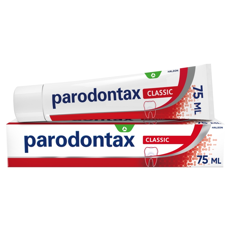 Parodontax Classic, pasta do zębów zapobiegająca krwawieniu dziąseł, tuba 75 ml