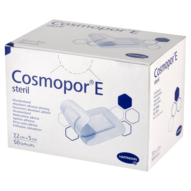 COSMOPOR E , opatrunek jałowy 7,2 x 5 cm, 50 szt.