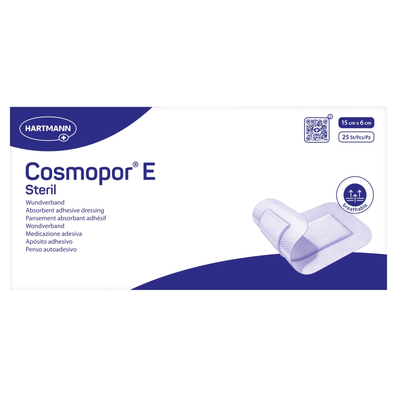 COSMOPOR E, opatrunek jałowy 15 x 6 cm, 25 szt.
