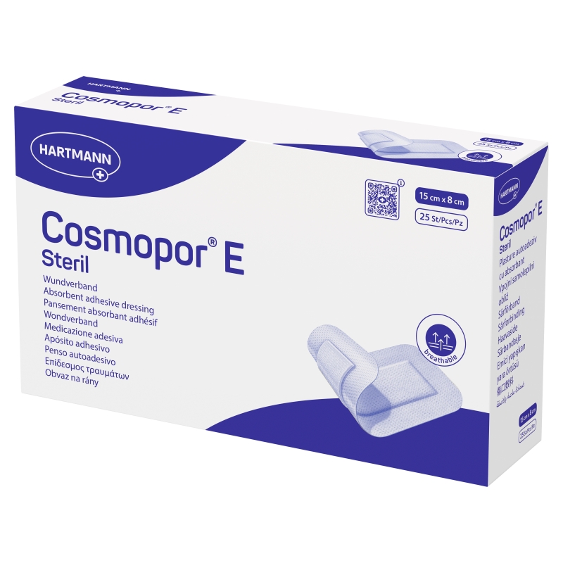 COSMOPOR E , opatrunek jałowy 15 x 8 cm, 25 szt.