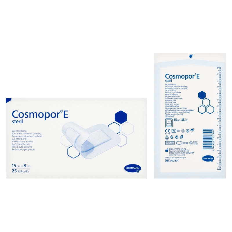 COSMOPOR E , opatrunek jałowy 15 x 8 cm, 25 szt.