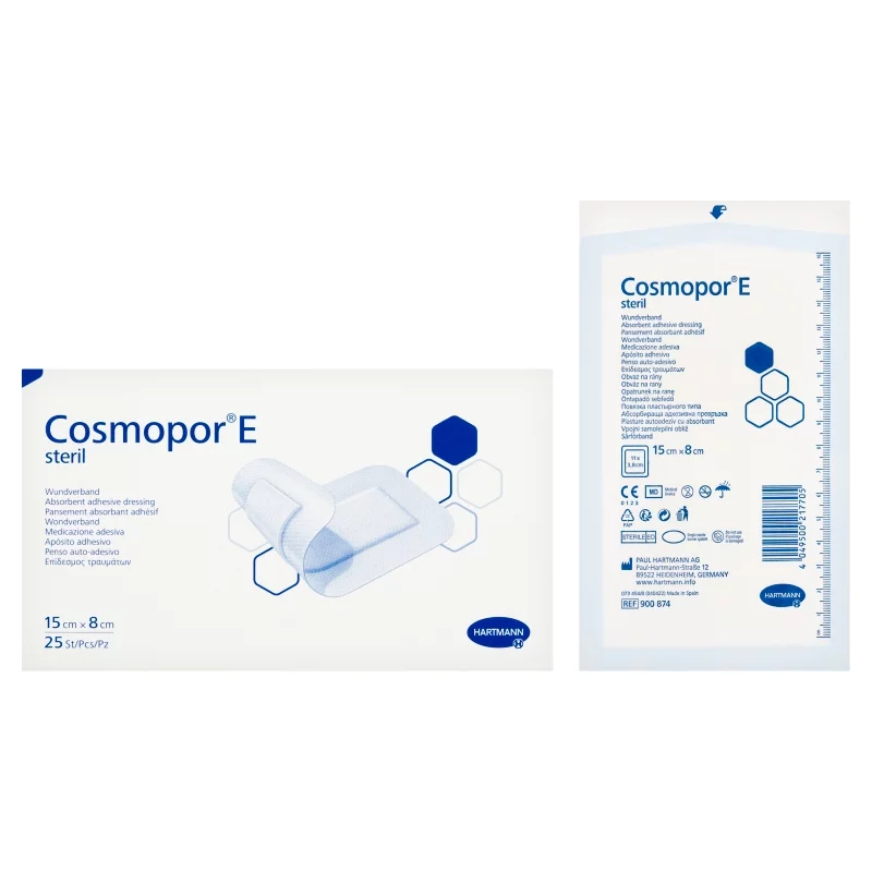 COSMOPOR E , opatrunek jałowy 15 x 8 cm, 25 szt.