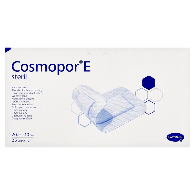COSMOPOR E , opatrunek jałowy 20 x 10 cm, 25 szt.