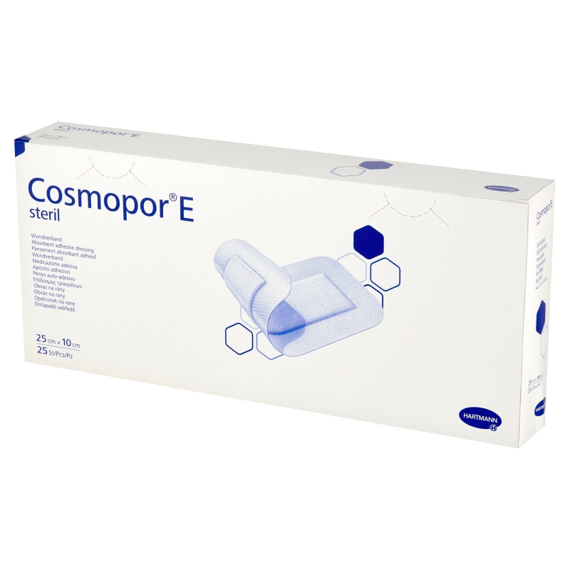 COSMOPOR E, opatrunek jałowy,  25 x 10 cm, 25 szt.