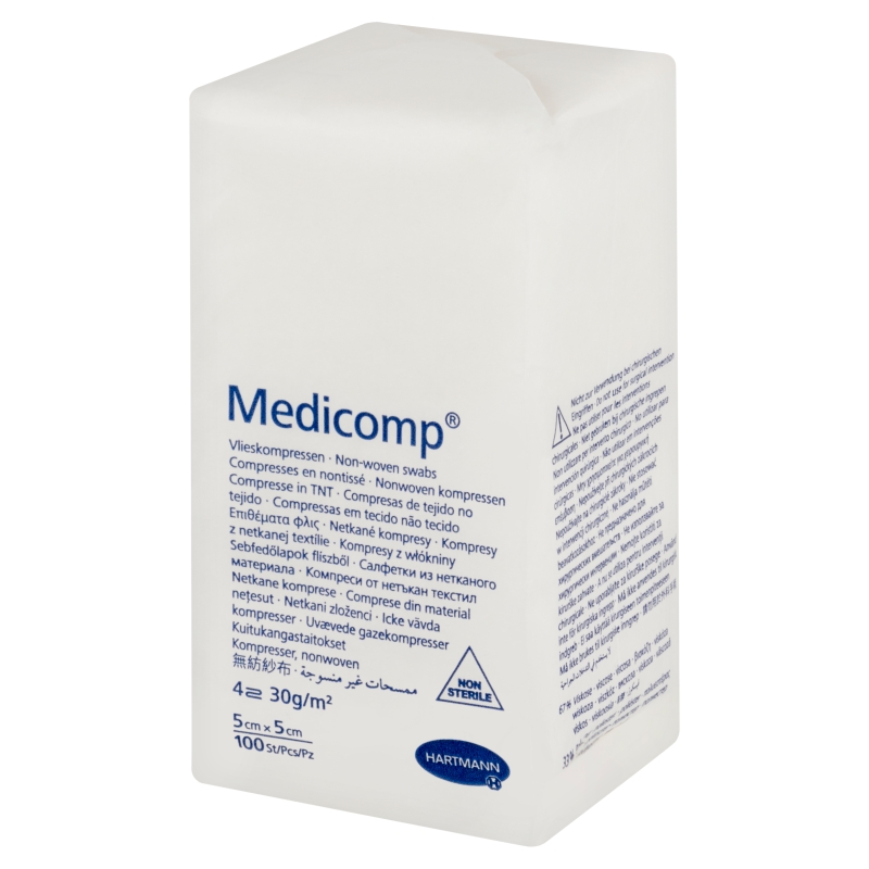Kompres MEDICOMP , niejałowy 5 x 5 cm, 100 szt.