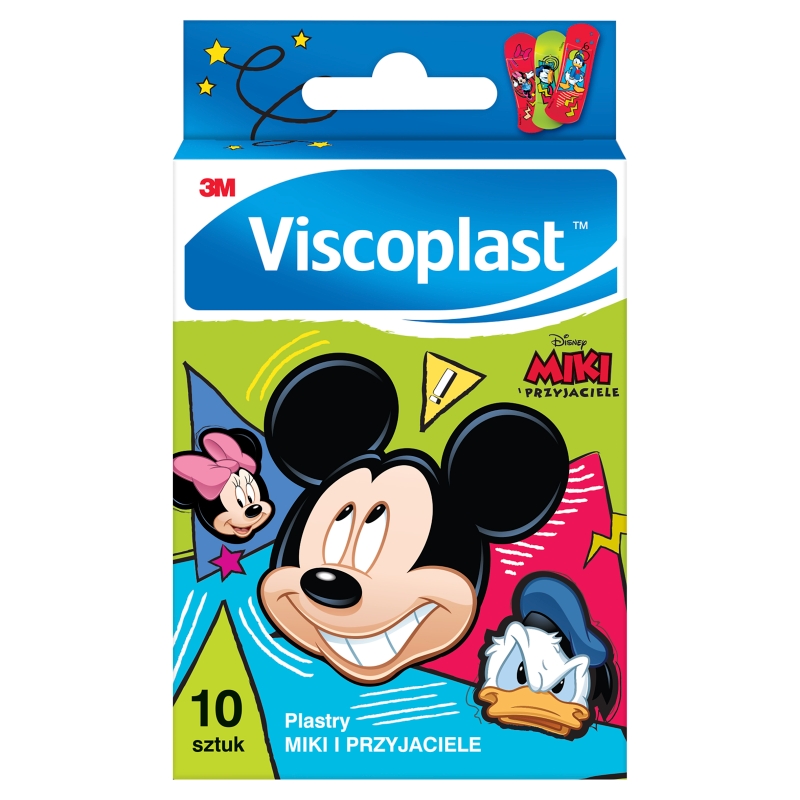 Viscoplast Miki i Przyjaciele, plastry dla dzieci, 10 szt.