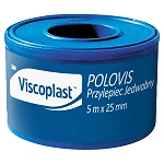 Viscoplast Polovis przylepiec jedwabny, rolka 5 m x 25 mm, 1 szt.