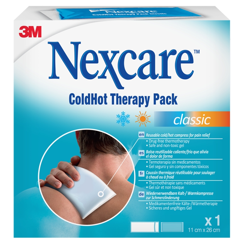 Nexcare ColdHot Therapy Pack Classic , kompres żelowy 11 cm x 26 cm, 1 szt.