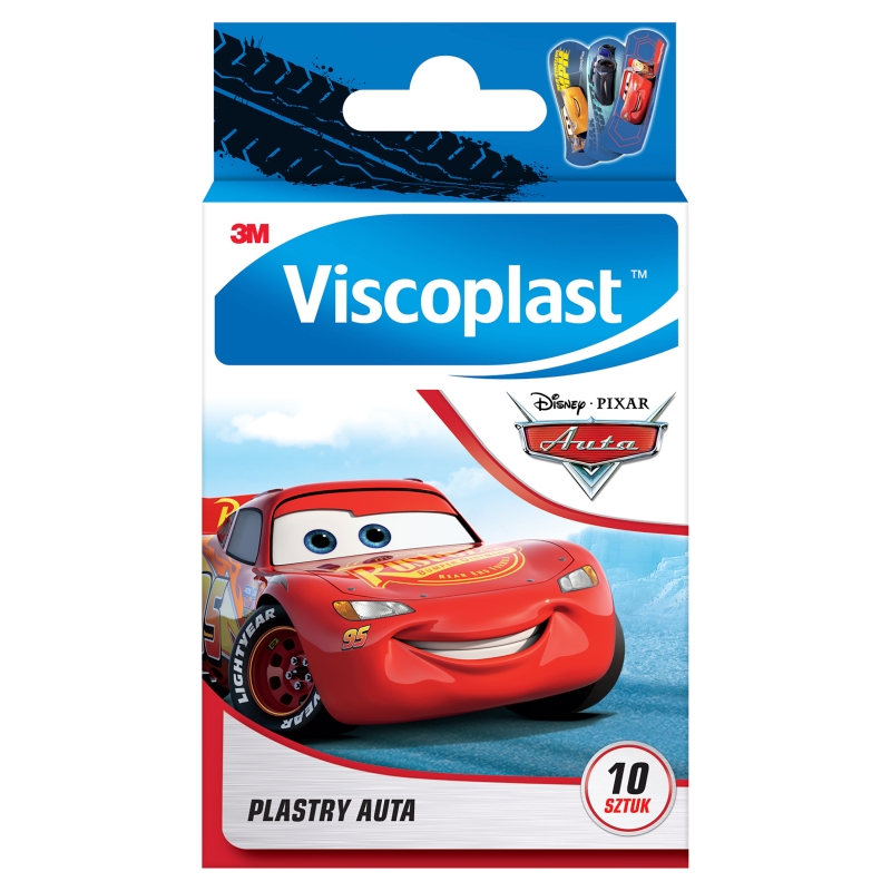 Viscoplast Plastry Auta, dla dzieci, 10 szt.
