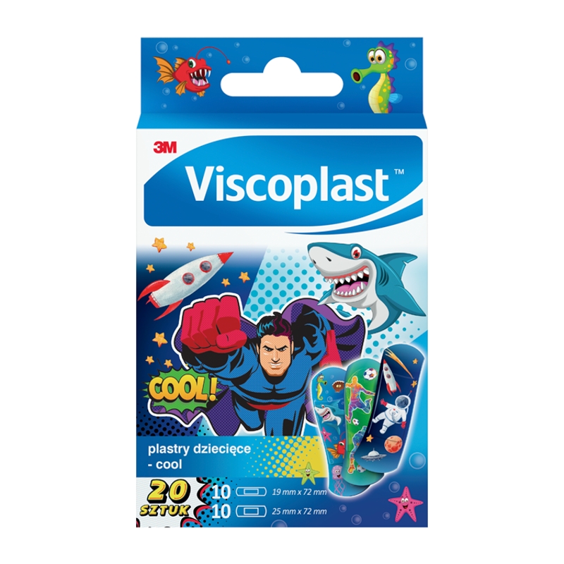 Viscoplast Cool, plastry dla dzieci, 20 szt.