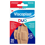 Viscoplast Duo plastry z mocnym klejem, delikatne dla skóry, 20 szt.