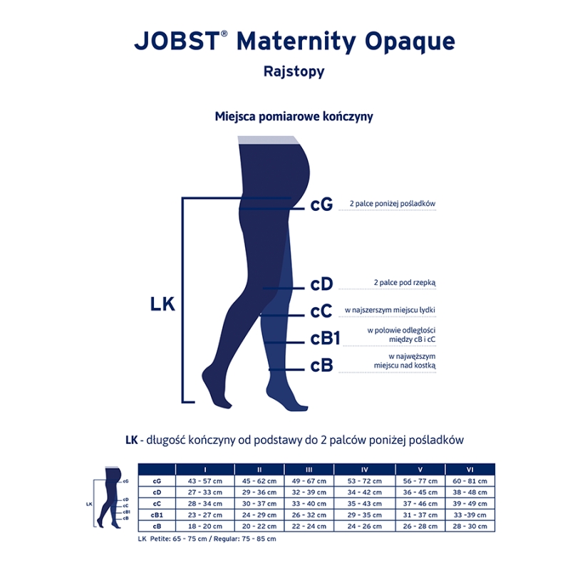 JOBST Maternity Opaque, rajstopy uciskowe dla kobiet w ciąży, CCL1 karmel, rozmiar 2 ZP, 1 para