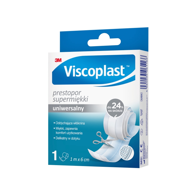 Viscoplast Prestopor, plaster, 1 m x 6 cm, 1 szt.