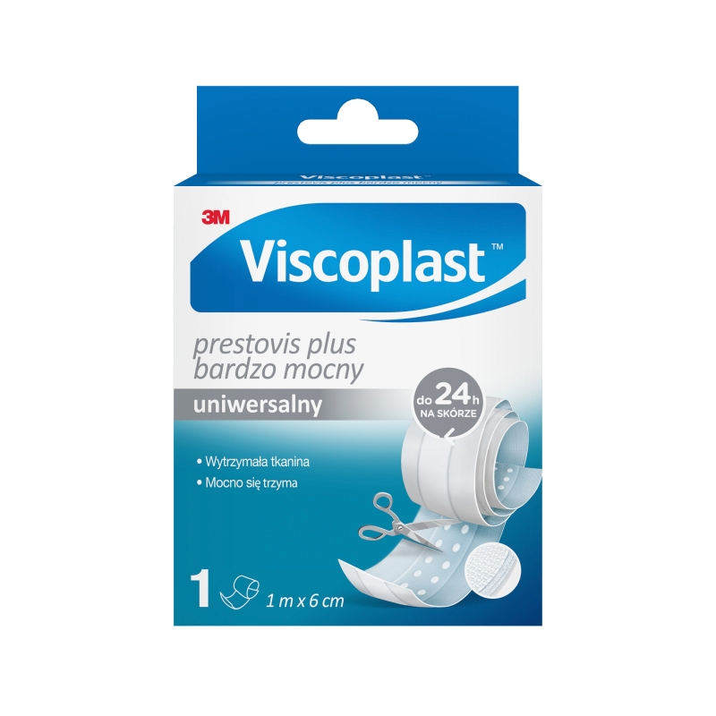 Viscoplast Prestovis Plus , bardzo mocny plaster do cięcia, 1 m x 6 cm, 1 szt.