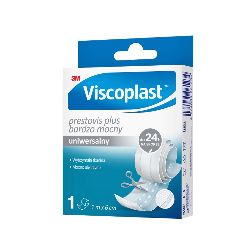 Viscoplast Prestovis Plus , bardzo mocny plaster do cięcia, 1 m x 6 cm, 1 szt.