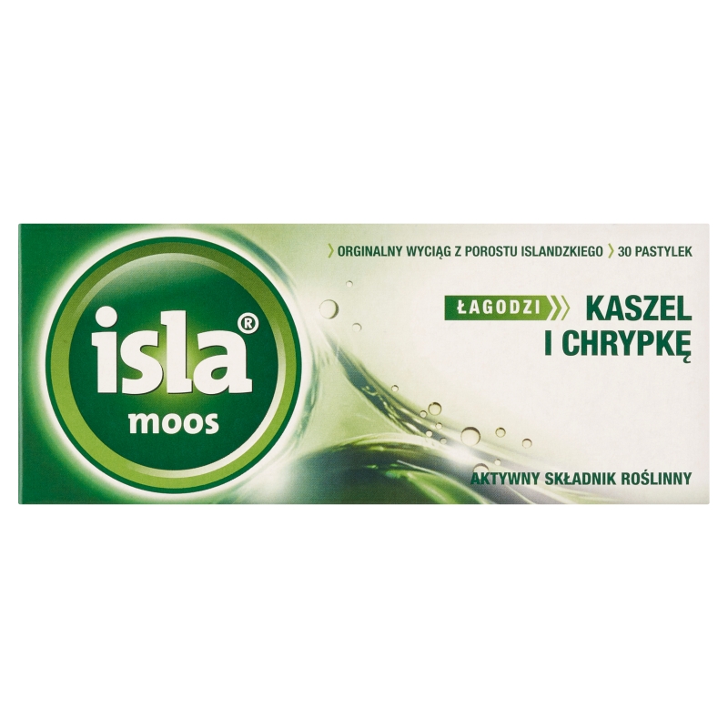 Isla - Moos, pastylki do ssania na kaszel i chrypkę, 30 szt.