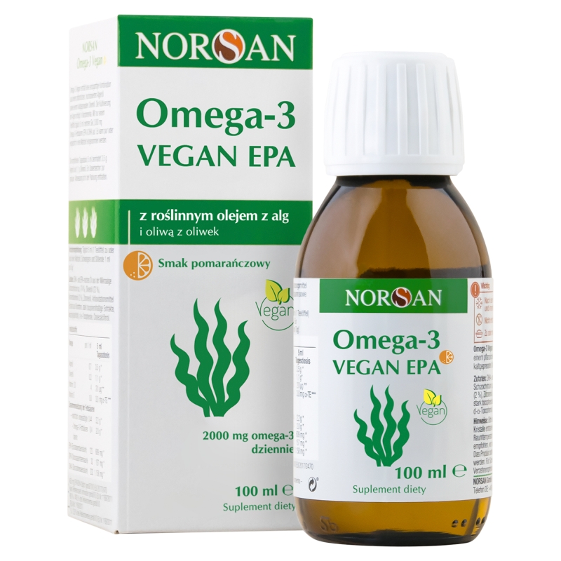 Norsan Omega-3 Vegan EPA, płyn, 100 ml