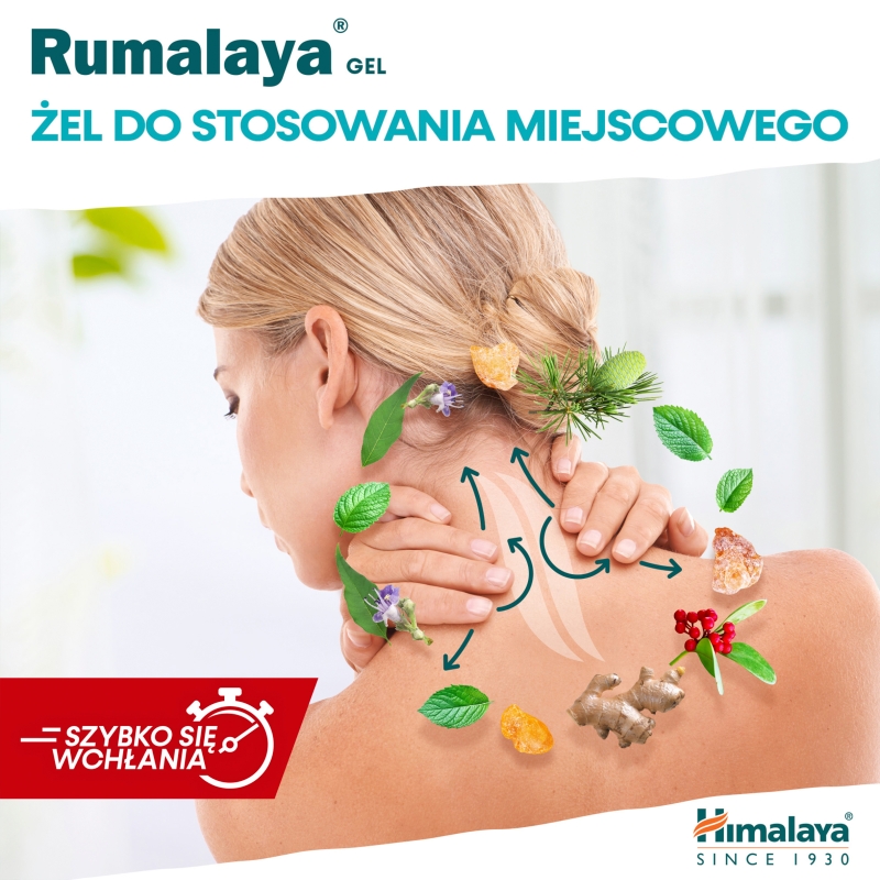 Himalaya Rumalaya Gel, żel do masażu łagodzący ból, 50 g.