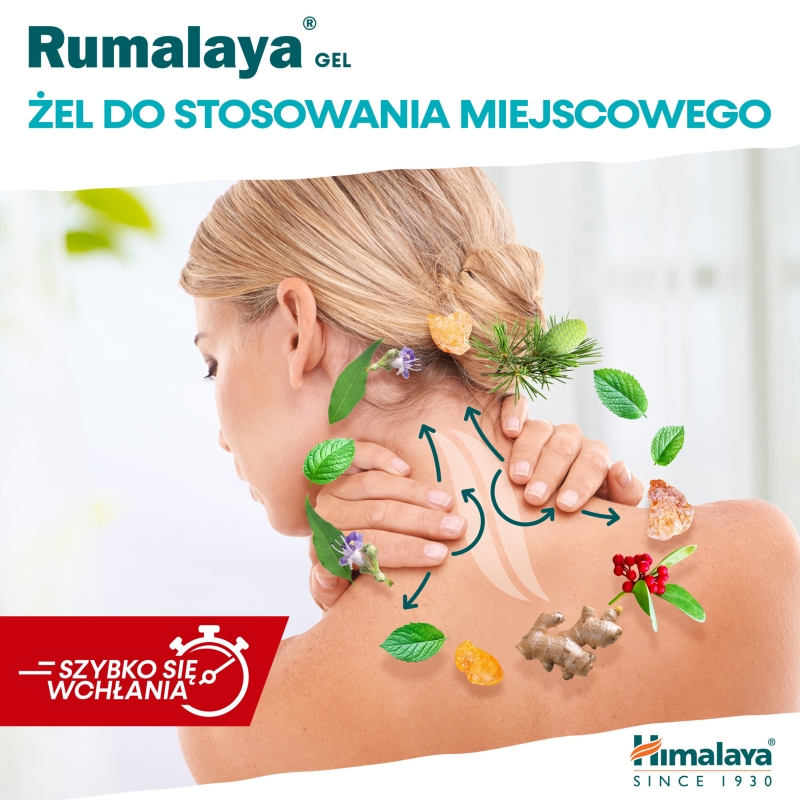 Himalaya Rumalaya Gel, żel do masażu łagodzący ból, 50 g.
