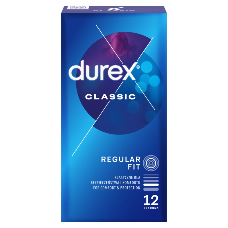 Durex Classic prezerwatywa klasyczna, 12 szt.