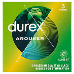 Durex Arouser prezerwatywa prążkowana, 3 szt.