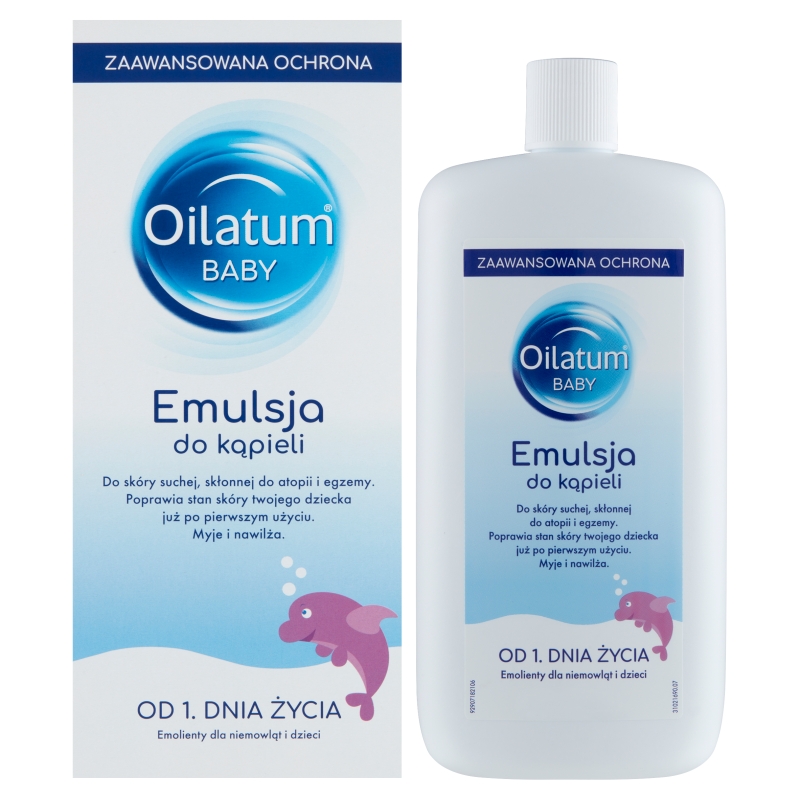 Oilatum Baby, emulsja do kąpieli dla niemowląt od pierwszych dni życia, 500 ml