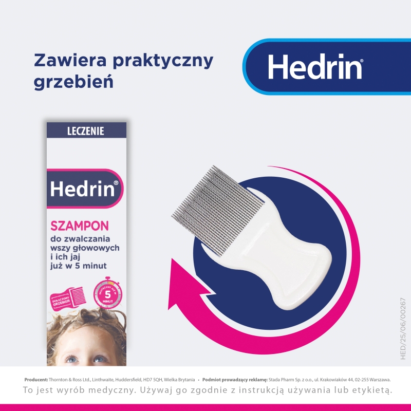 Hedrin , szampon na wszawice, 100 ml