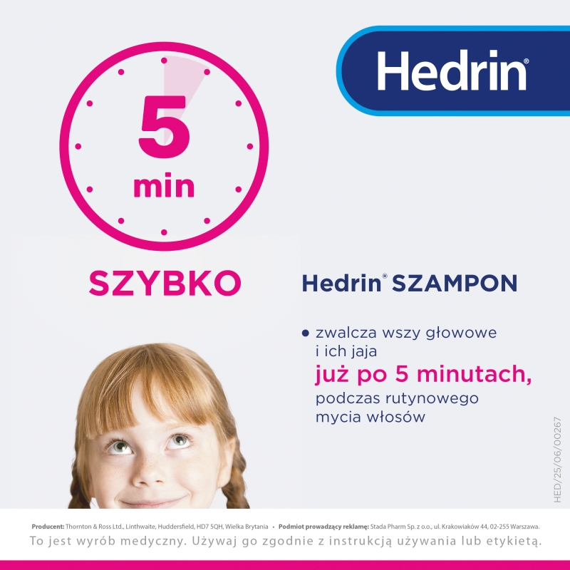 Hedrin , szampon na wszawice, 100 ml
