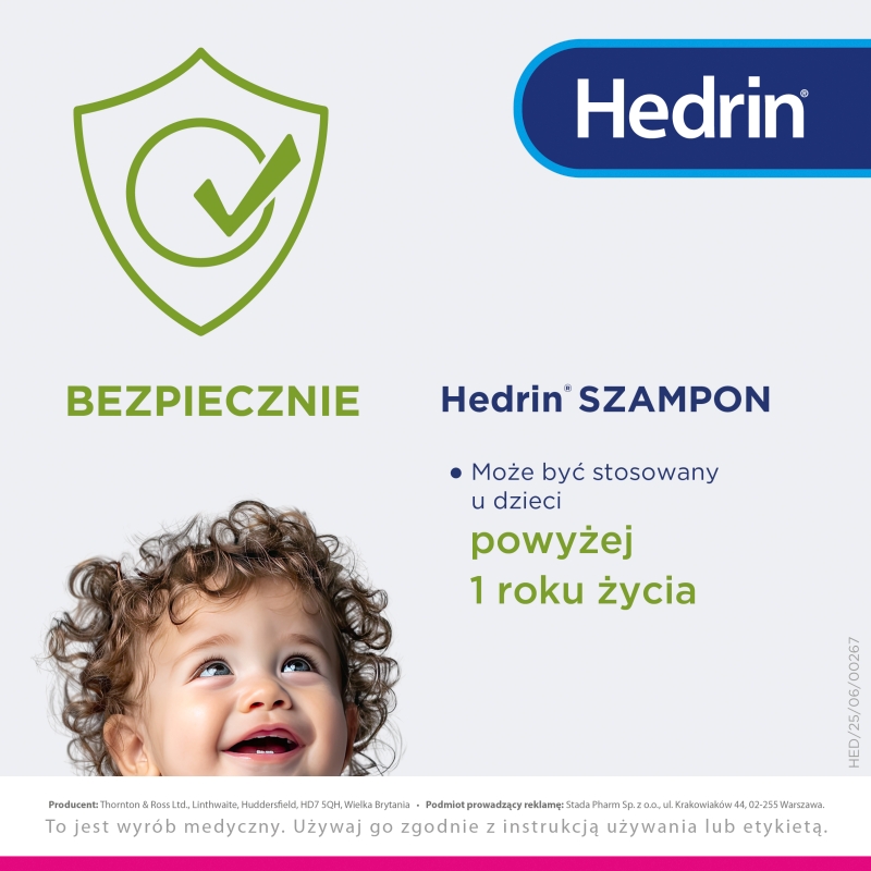 Hedrin , szampon na wszawice, 100 ml