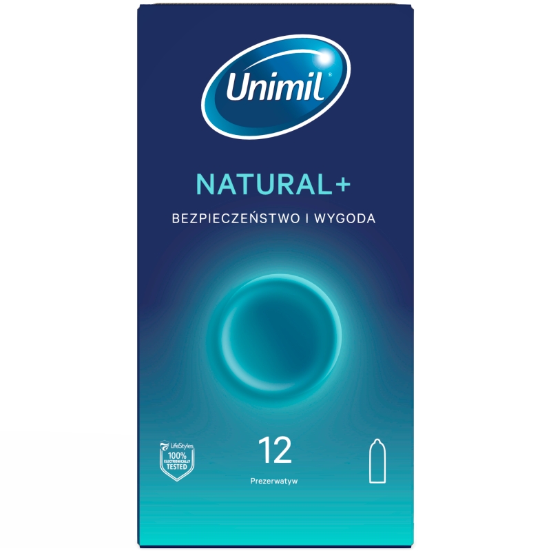 Unimil Natural+ prezerwatywy 12 szt.