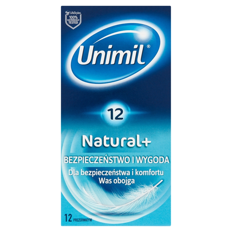 Unimil Natural+, prezerwatywy 12 szt.