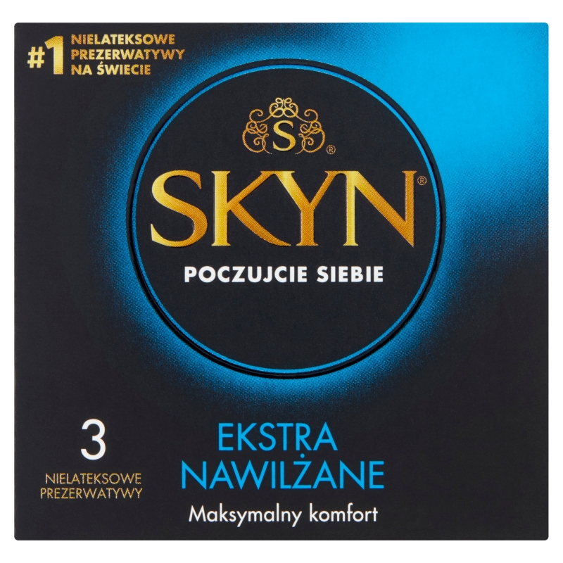 Unimil SKYN Extra Nawilżane, prezerwatywy, 3 szt.