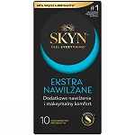 Unimil Skyn Ekstra Nawilżenie, nielateksowe prezerwatywy, 10 szt.
