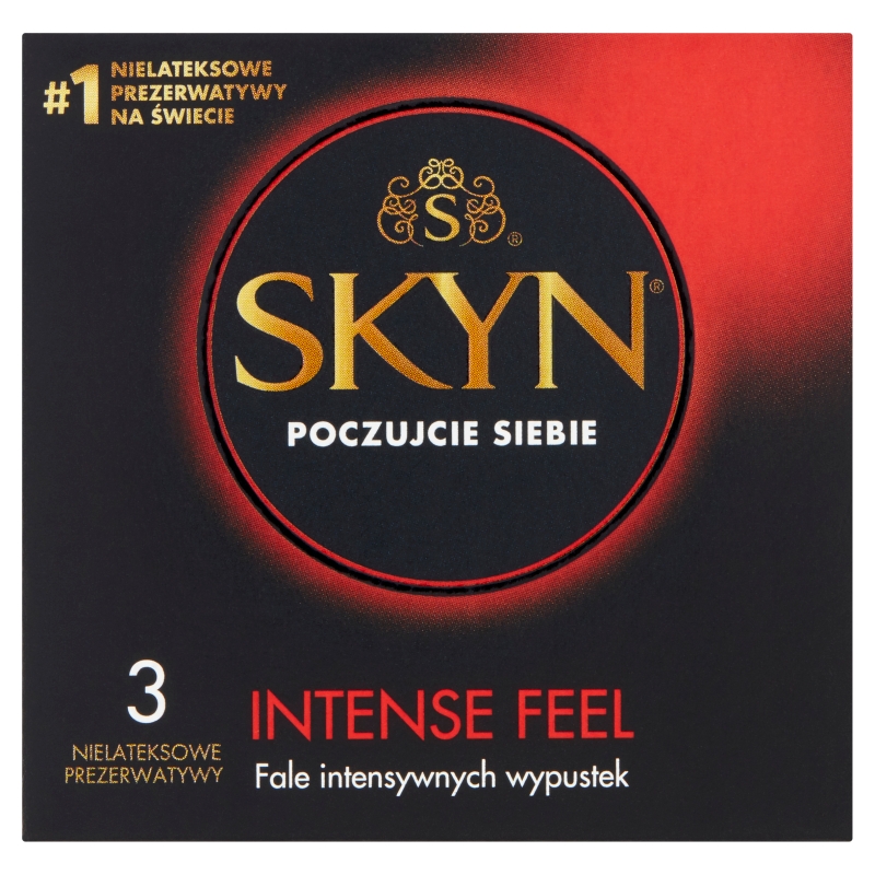 Skyn Intense Feel, prezerwatywy z wypustkami, 3 szt.