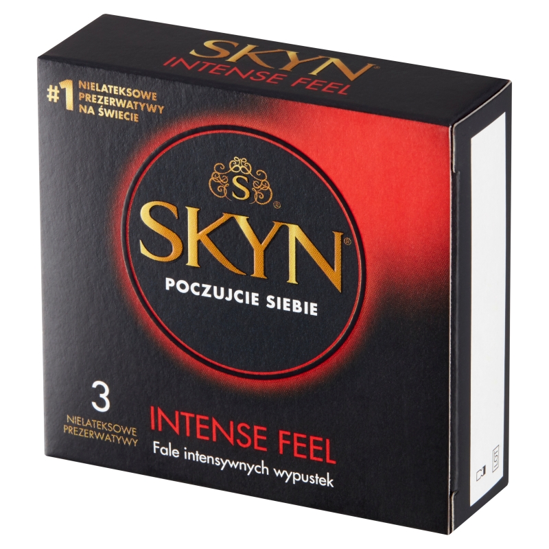Skyn Intense Feel, prezerwatywy z wypustkami, 3 szt.