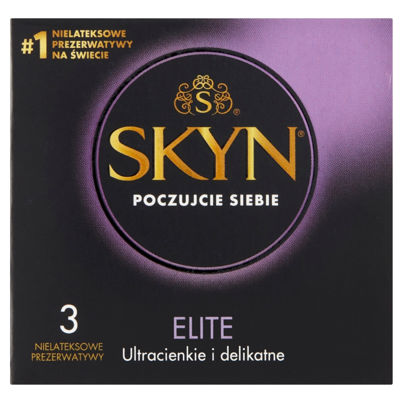 Unimil SKYN Elite , prezerwatywy nielateksowe, 3 szt.