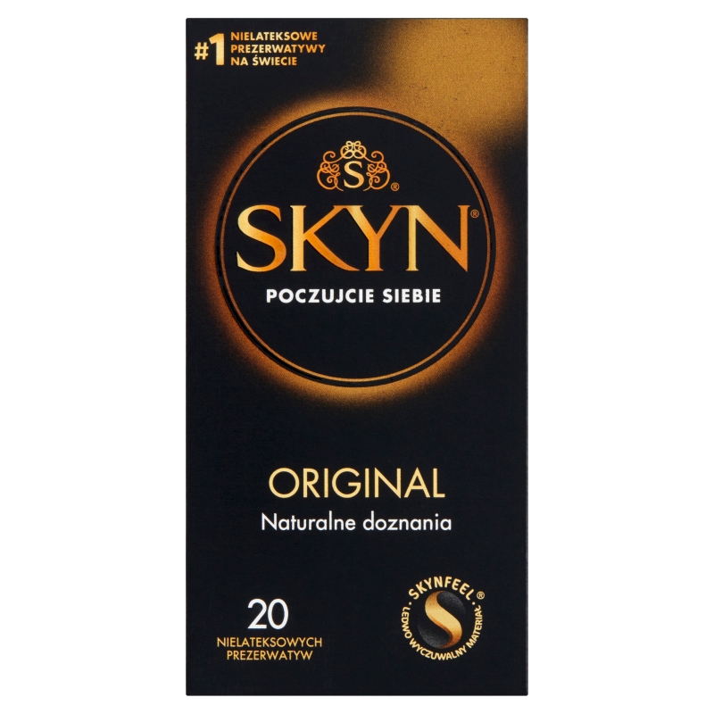 Unimil Skyn Original, nielateksowe prezerwatywy, 20 szt.