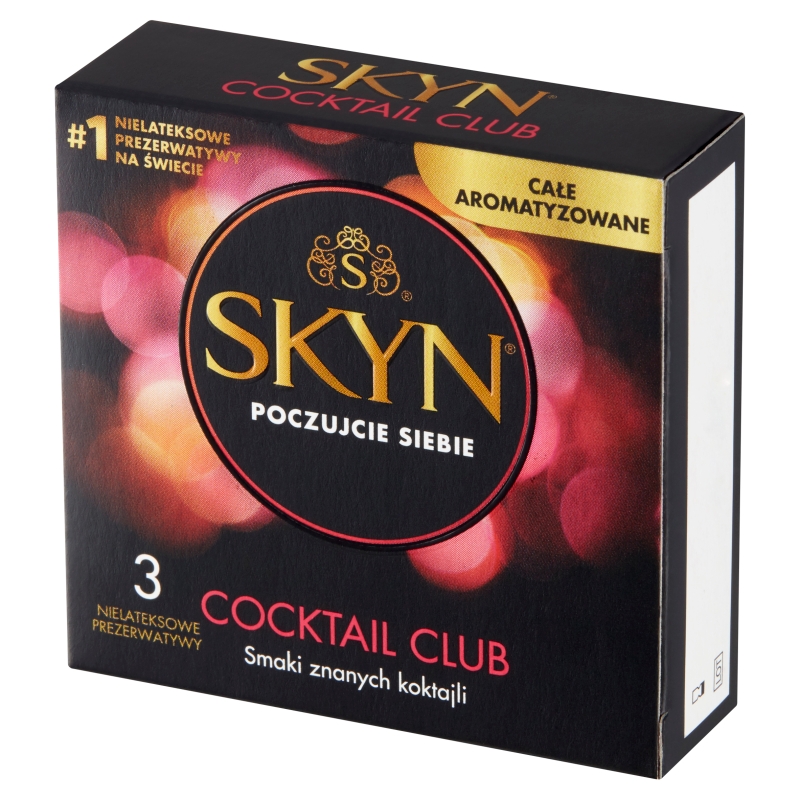 SKYN Cocktail Club, smakowe i zapachowe prezerwatywy, 3 szt.
